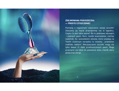 OLIVIA GARDEN LOVE YOUR HAIR zestaw szczotek Fingerbrush + Aurora | fiolet - 7